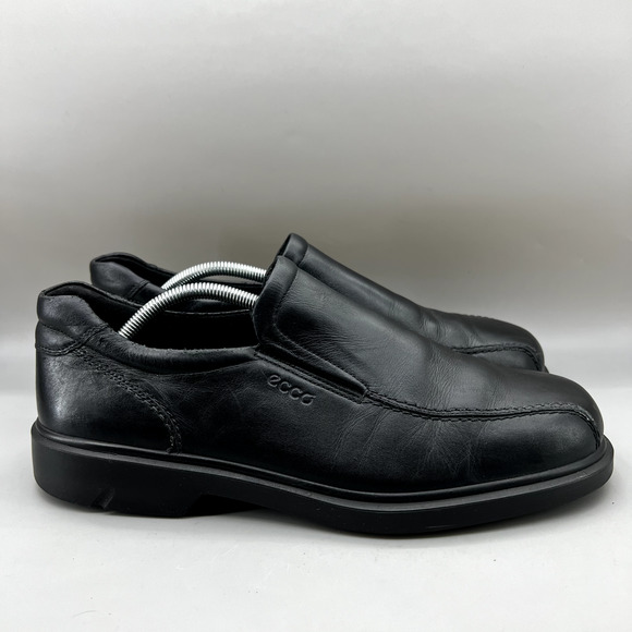 ECCO New Jersey Loafers Men's Size 11.5 US, 45 EU Black Leather Slip On Shoes - Picture 1 of 10